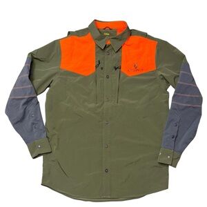 Cabela’s Instinct Prairie Runner Button Down Long Sleeve Shirt 4Most Shield M